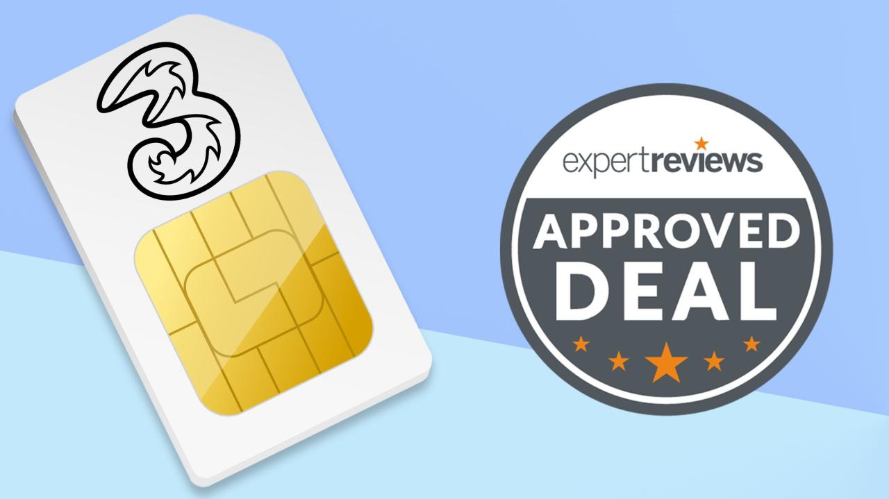 3 mobile phone sim only deals